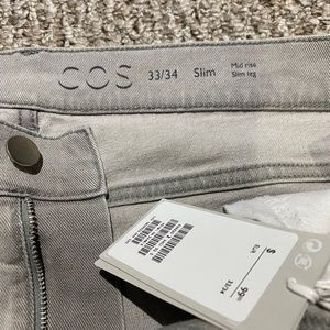 COS Light Grey Jeans 33/34